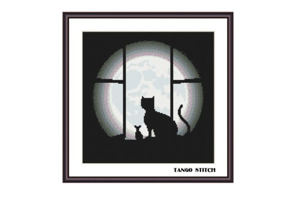 Black Cat, Mouse and Moon Cross Stitch Review