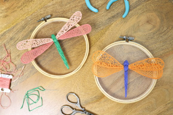 Creating a Wire Frame Embroidery Review