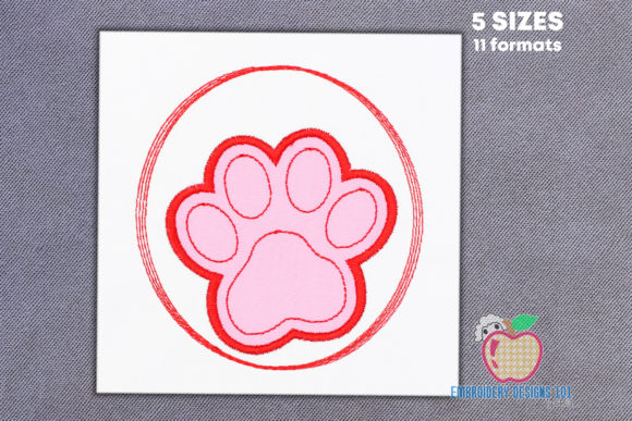 Dog Paw Print Embroidery Design Review