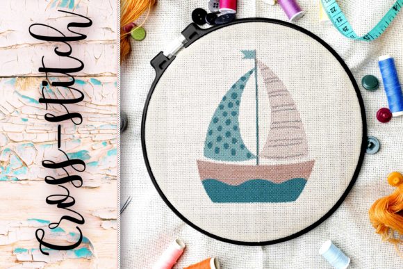 Embroidery Cross-stitch Ship Review for Boutique Sweatshirts