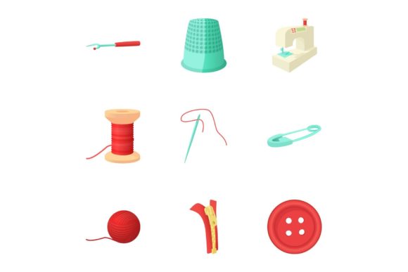 Embroidery Icons Set Review for Sweatshirt Design