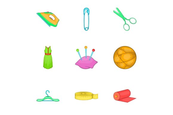 Embroidery Kit Icons Set Review