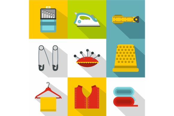 Embroidery Kit Icons Set Review