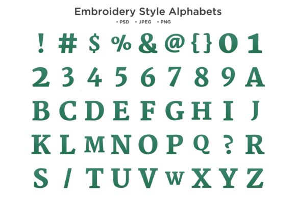 Embroidery Style Alphabet Abc Typography Review for Seasonal Projects