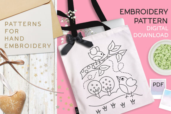 Hand Embroidery Pattern Birds Review