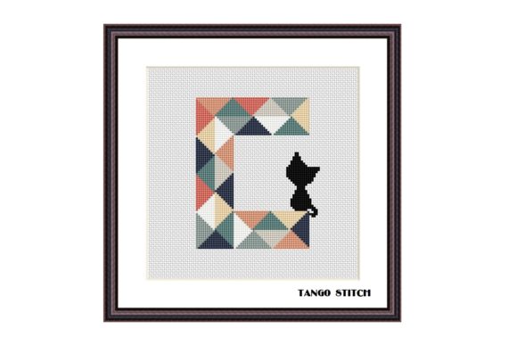 Letter C Black Kitten Cross Stitch Review
