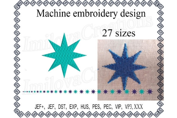 Light Green Star Embroidery Review