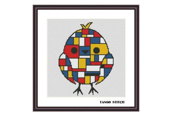 Mondrian Chicken Cute Animals Embroidery Review