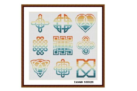Orange Celtic Cross Stitch Embroidery Review