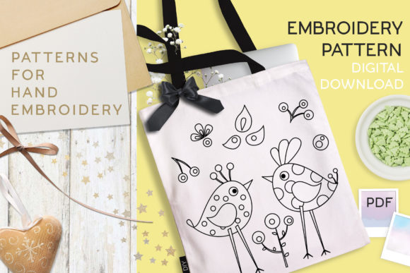Polka Dots Birds Embroidery Review for Business Use