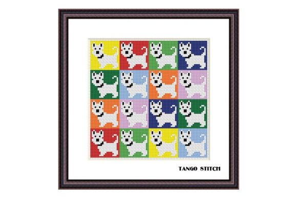 Puppy Pop Art Cross Stitch Embroidery Review
