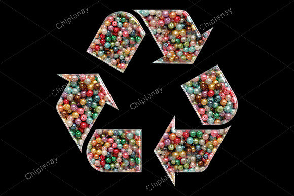 Recycle Icon Beads Colorful Embroidery Review
