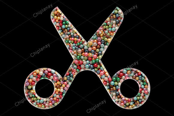 Scissors Barber Bead Colorful Embroidery Review