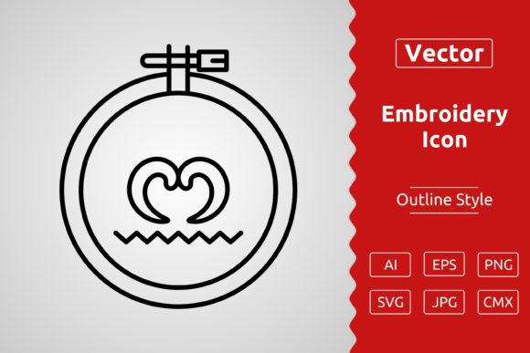 Vector Embroidery Outline Icon Review